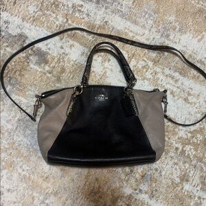 Coach Color Block Python Leather Purse